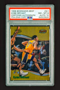 1998 Bowman's Best Kobe Bryant Certified Autograph #A1 – PSA 8 NM-MT / AUTO 10