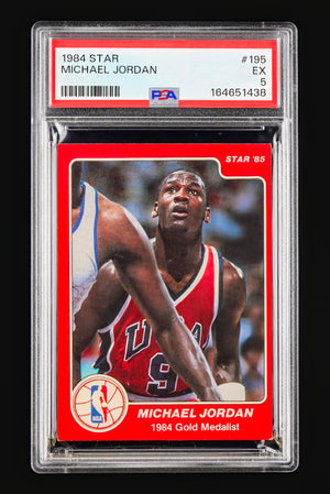 1984 Star Co. Michael Jordan Rookie Era #155 Olympics Gold Medalist – PSA 5 EX (Historic Pre-Fleer Issue)