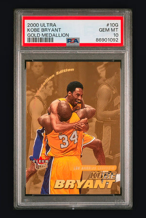 2000 Fleer Ultra Kobe Bryant Gold Medallion #10G – PSA 10 GEM MINT (Championship Celebration)