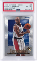 1996 SkyBox E-X2000 Charles Barkley Credentials Parallel #23 — Serial Numbered 280/499 — PSA 8 NM-MT