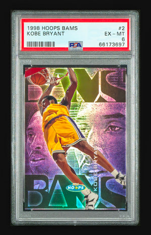 1998-99 Hoops Bams Kobe Bryant #2 – PSA 6 EX-MT (Rare 90s Insert – Serial /250)