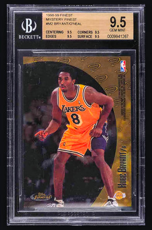 1998-99 Finest Mystery Finest Kobe Bryant/Shaquille O'Neal #M2 - BGS 9.5 Gem Mint - "Quad 9.5"