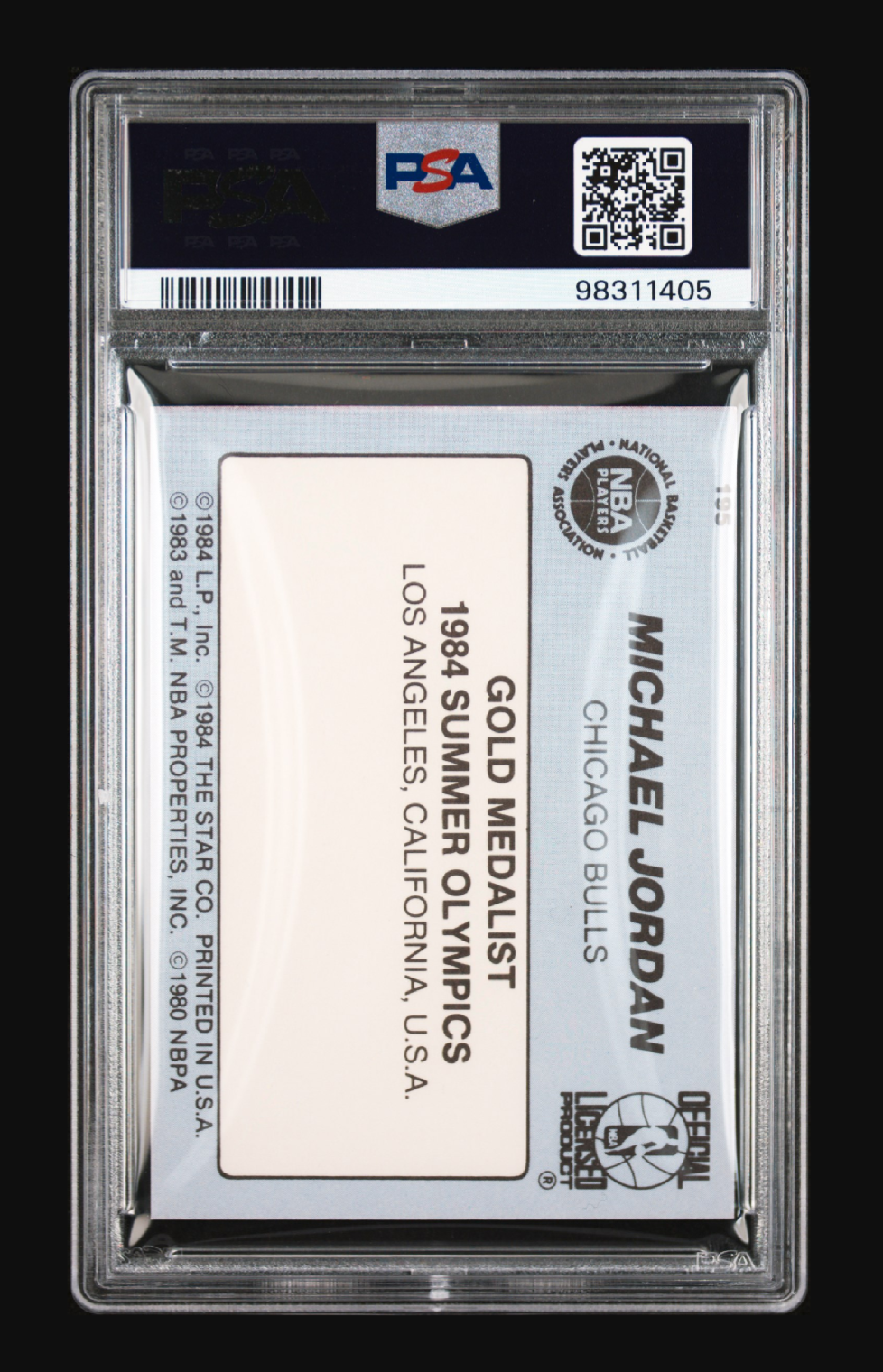 1984 Star Michael Jordan 1984 Gold Medalist #195 — PSA 6 EX-MT