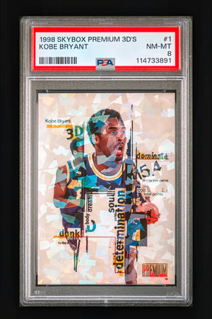 1998-99 SkyBox Premium 3D's Kobe Bryant #1 – PSA 8 NM-MT