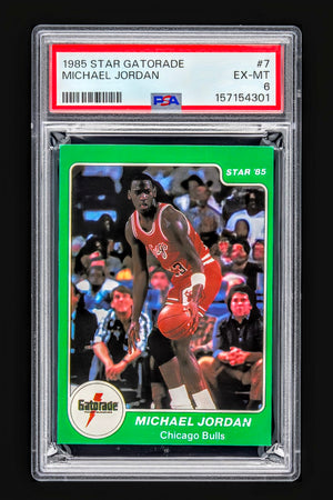 1985 Star Gatorade Michael Jordan #7 PSA 6 EX-MT