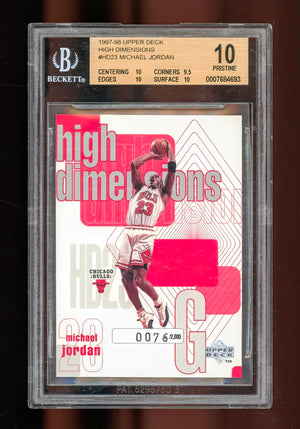 1997-98 Upper Deck High Dimensions Michael Jordan #HD23 – BGS 10 PRISTINE