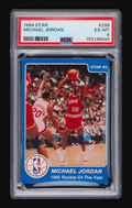 1984-85 Star Company Michael Jordan Rookie Of The Year #288 – PSA 6 EX-MT (True Rookie Era)